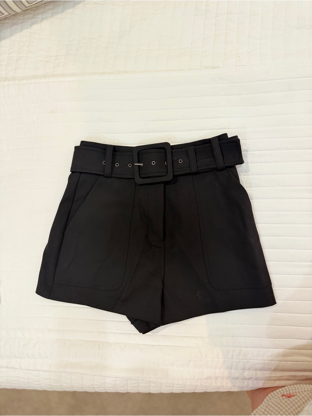 Ramy Brook Black High-Waist Shorts